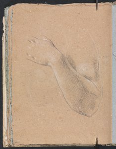Verona Sketchbook: Sol kol ve el sayfası 46, 1760. by Francesco Lorenzi