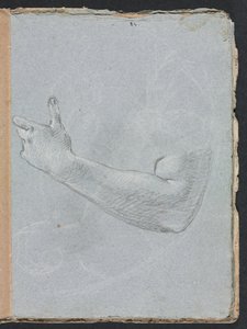 Verona Sketchbook: Sol kol ve el sayfası 47, 1760. by Francesco Lorenzi