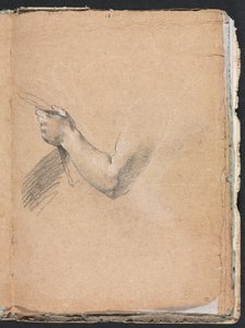 Verona Sketchbook: Sol kol ve el sayfası 75, 1760. by Francesco Lorenzi