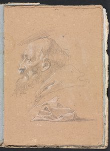 Verona Sketchbook: Perdeli profildeki Monk (sayfa 87)