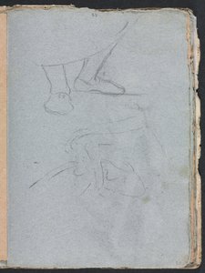 Verona Sketchbook: Ayakların incelenmesi sayfa 53, 1760. by Francesco Lorenzi