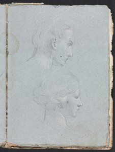Verona Sketchbook: İki kafa (sayfa 85) by Francesco Lorenzi