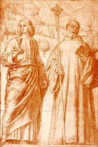 Vaftizci Yahya ve Aziz Benedict by Francesco Morone