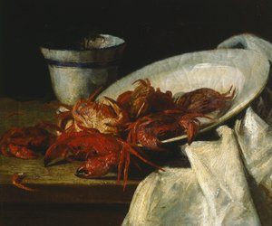 Kabuklular ile natürmort (tuval üzerine yağlı boya) by Francesco Paolo Palizzi