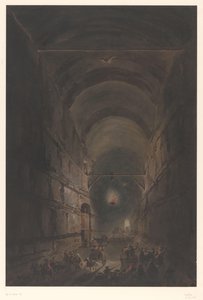 Posillipo Mağarası Posillipo mağarası bij Napels by Francesco Piranesi