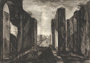 Pompeii şehrinin içinin görünümü, Antiquités de Pompeïa