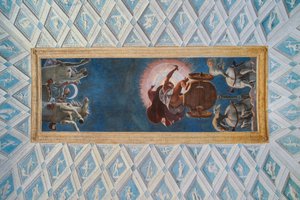 Güneş ve Ay Odası (Camera del Sole e della Luna): Diana ve Apollo tarafından kullanılan Güneş ve Ay