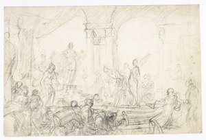 Kral Süleyman ve Saba Kraliçesi by Francesco Solimena