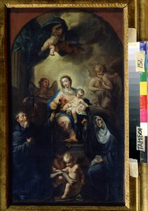 Azizlerle Bakire ve Çocuk (Azizlerle Madonna ve Çocuk). Francesco Trevisani