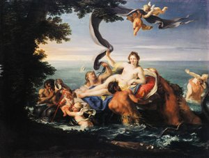 Galatea'nın Zaferi, Francesco Trevisani (1656-1746), tuval üzerine yağlı boya.