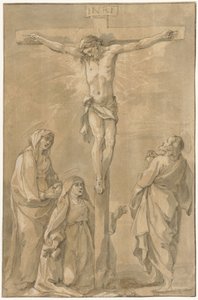 Çarmıhta İsa, Mary, Sienalı Catherine ve John ile