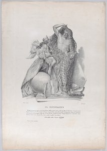 Prens Raimondo di Sangro, dünyevi kaygıların ağından sıyrılıyor ..., ca. 1840-50. by Francesco Wenzel