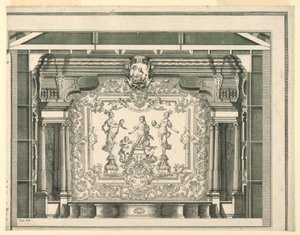 Enine Kesit, Sahne Alanı ve Perde, Teatro Filarmonico, Verona by Francesco Zucchi