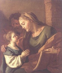 St. Anne İsa Çocuğa Eğitim Veriyor