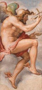 KAIROS (Karar Zamanı) - Karar Zamanı (Kairos) freski Francescoi de Rossi (1510-1563) tarafından 1544 dolaylarında Palazzo Vecchio, Floransa