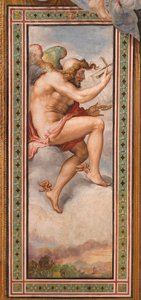 KAIROS (Fırsat Zamanı) - Karar Zamanı (Kairos) freski Francesco de Rossi (1510-1563) tarafından 1544 dolaylarında Palazzo Vecchio, Floransa
