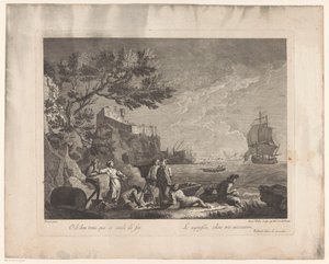 Deniz kenarındaki rakamlar Balıkçılarla manzaralar (dizi başlığı) by Francesco del Pedro