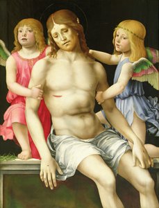 Biriktirme (Melekler Arasında Ölü İsa), c.1490 (panelde yağ)