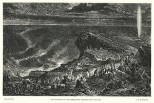 The Passage of the Israelites through the Red Sea (engraving) by Francis (after) Danby
