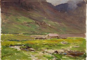 Ogwen Gölü (panelde yağ)