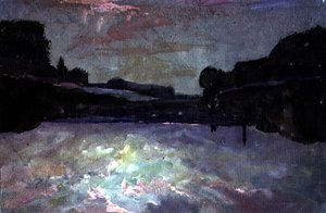 Nehir-Günbatımı