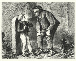 Charles Dickens tarafından Büyük Beklentiler için İllüstrasyon (gravür)