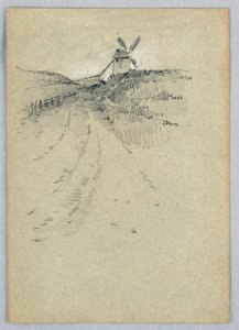 bir yel değirmeni by Francis Augustus Lathrop