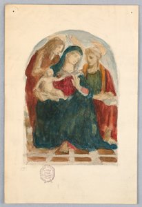 madonna ve çocuk by Francis Augustus Lathrop