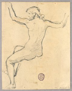 "Gece" için eskiz by Francis Augustus Lathrop