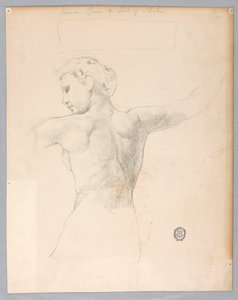"Gece" için eskiz by Francis Augustus Lathrop