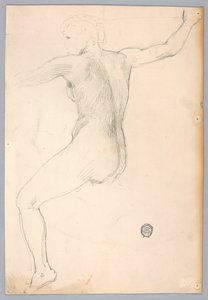 "Gece" için eskiz by Francis Augustus Lathrop