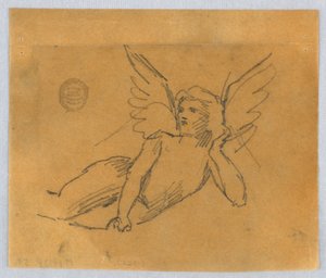 Putto için Kroki by Francis Augustus Lathrop