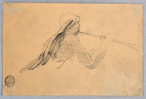 Bir Melek için Eskiz by Francis Augustus Lathrop