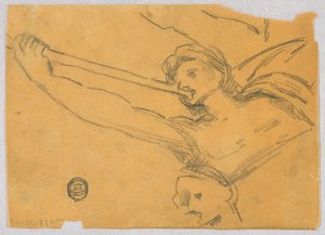 Bir Melek için Eskiz by Francis Augustus Lathrop