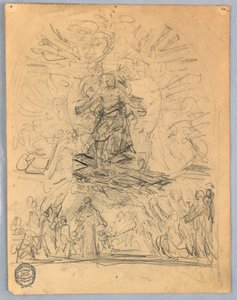 Bir Haç Üzerinde Şekil Kroki by Francis Augustus Lathrop