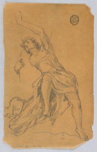 Perdeli Figür Kroki by Francis Augustus Lathrop