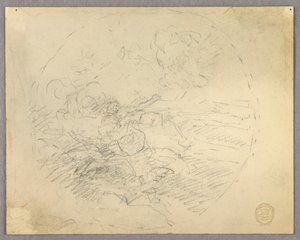 Bir Dairede Şekillerin Kroki by Francis Augustus Lathrop