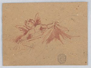 Perdeli Putti Kroki by Francis Augustus Lathrop