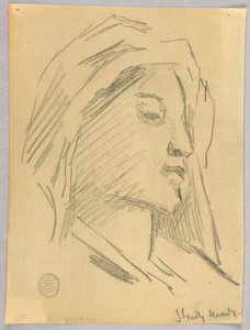 Kadının kafasının taslağını by Francis Augustus Lathrop