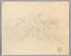 Meleklere İbadet Eden Kroki by Francis Augustus Lathrop