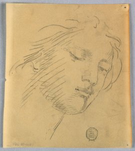Bir Kadının Yüzü Kroki by Francis Augustus Lathrop
