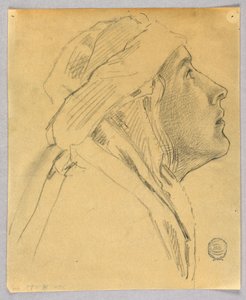 Bir Kadının Kafasının Kroki by Francis Augustus Lathrop