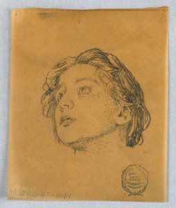 Bir Kadının Kafasının Kroki by Francis Augustus Lathrop
