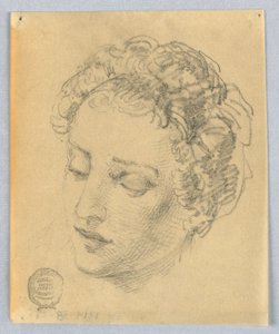 Bir Kadının Kafasının Kroki by Francis Augustus Lathrop