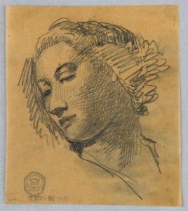 Bir Kadının Kafasının Kroki by Francis Augustus Lathrop