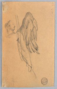 Bir melek taslağı by Francis Augustus Lathrop