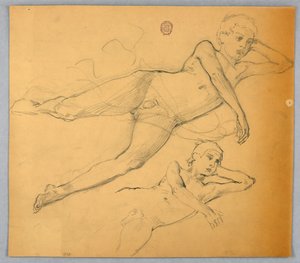 Çıplak Figür Çalışmaları by Francis Augustus Lathrop