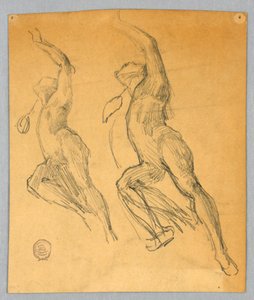 Çıplak Figürün İki Eskizi by Francis Augustus Lathrop