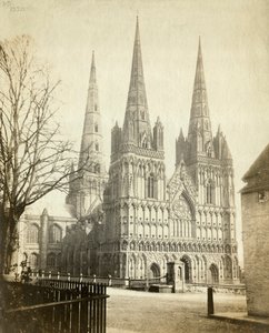 Lichfield Katedrali, Staffordshire, c1860