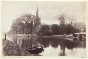 Stratford-on-Avon, Avon Kilisesi, 186094. by Francis Bedford